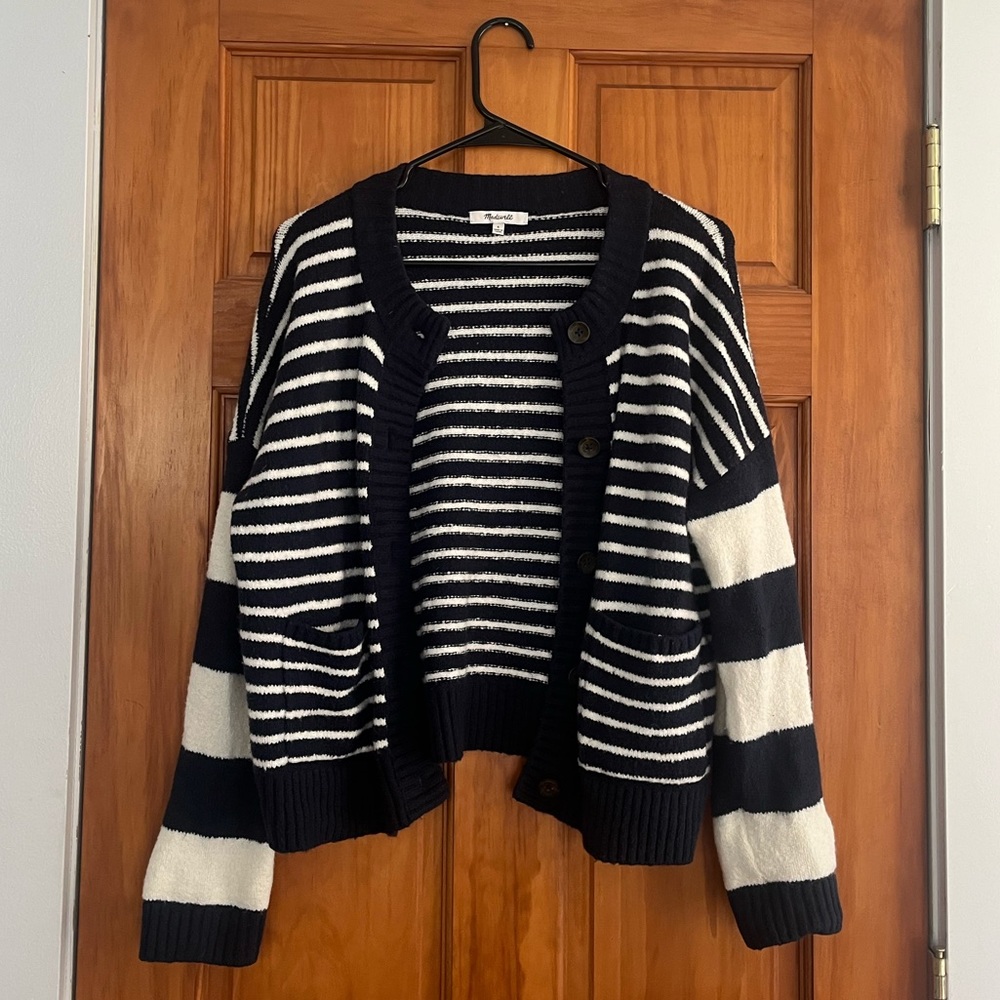 Madewell Striped Cardigan